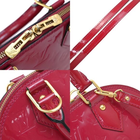 LOUIS VUITTON LV Alma BB Hand Bag Monogram Vernis Learher Pink M91698 24EF014 - Picture 9 of 16